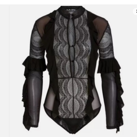 For Love & Lemons Skivvies Eva Lace Bodysuit - Picture 4 of 13